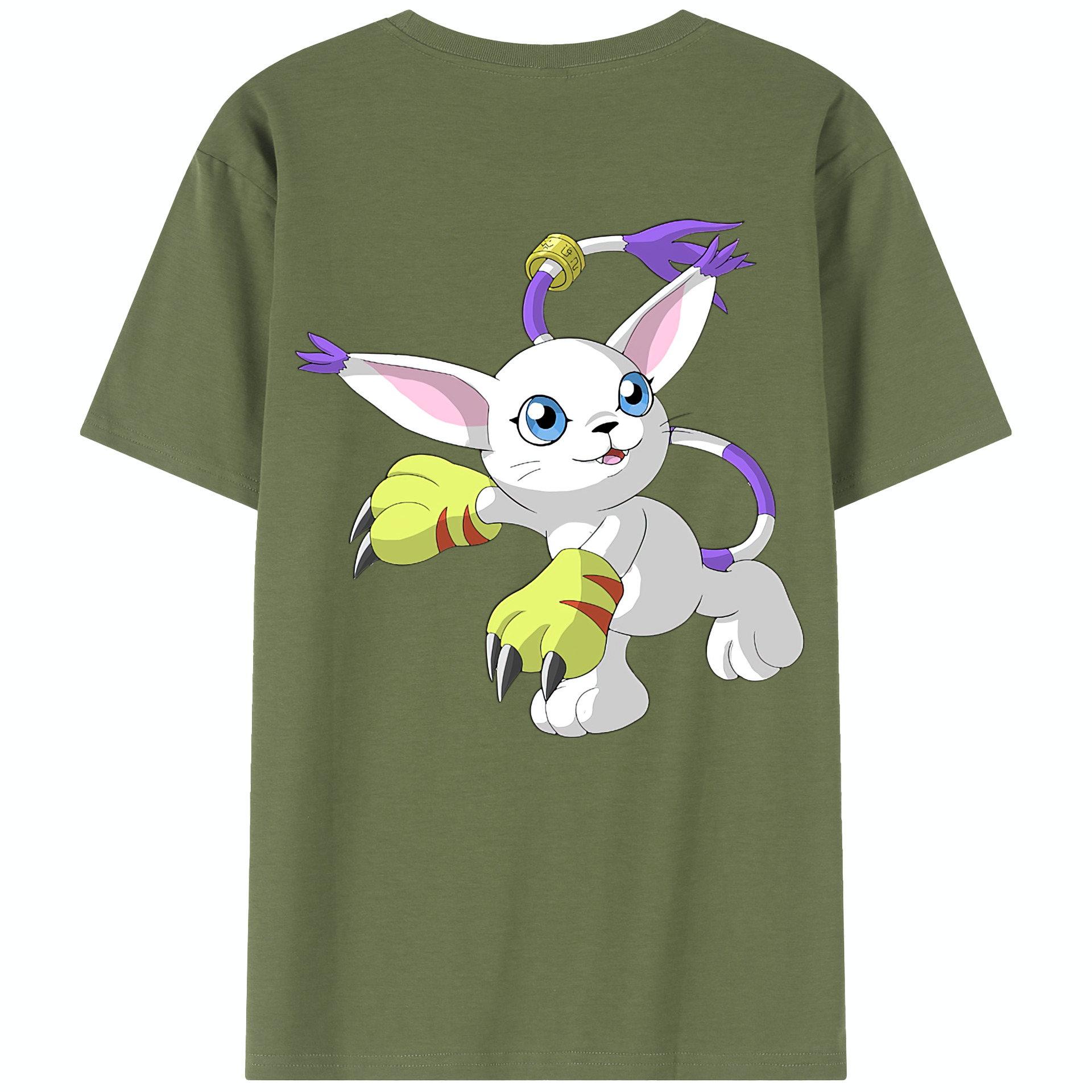 （画像用） Digimon デジタルモンスター/デジモン 綿100％半袖Tシャツ（背面プリント）
